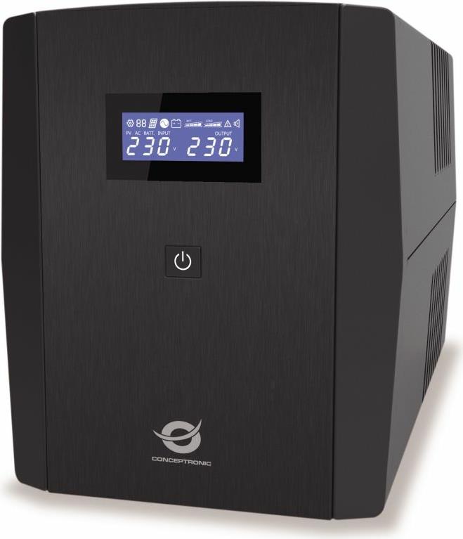 Conceptronic ZEUS08EM 1500VA 900W USV - IEC - Schuko - Line-Interaktiv - 1,5 kVA - 900 W - Sine - 220 V - 240 V (ZEUS08EM)
