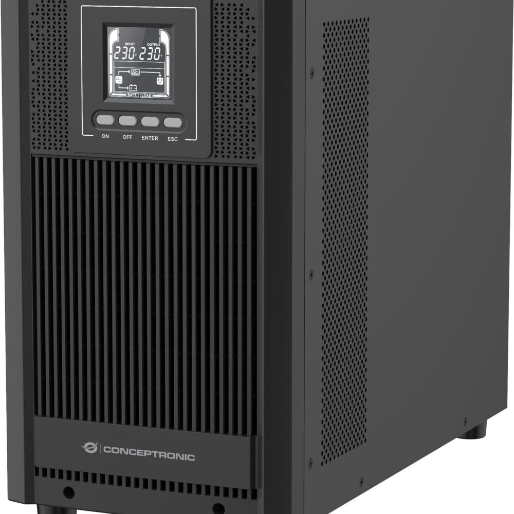 Conceptronic ZEUS52E3K 3000VA 2700W Online Tower USV - IEC - Doppelwandler (Online) - 3 kVA - 2700 W - Sine - 220 V - 240 V (ZEUS52E3K)