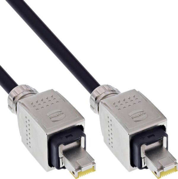 InLine Netzwerk-Kabeltrommel IP67 Outdoor PUR Harting - Cat.6A S/FTP - 50m (78593H)