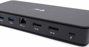 i-Tec - Dockingstation - USB-C / USB4 / Thunderbolt 3 / Thunderbolt 4 - Thunderbolt 4, 2 x DP - 1GbE, 2,5GbE - 140 Watt - Europa (TB4DUALDPDOCKPDPRO)