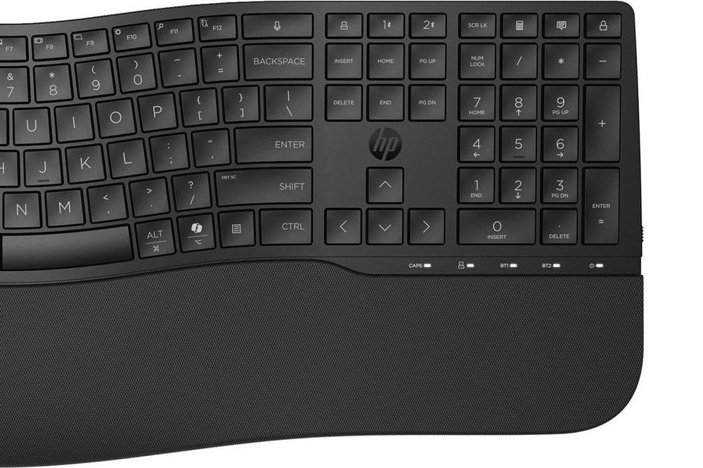 HP 685 - Tastatur-und-Maus-Set - dual mode, 3-zone layout, multi-device, 23 programmable keys, OS Auto-Detection, low profile key travel - full size - kabellos - 2,4 GHz, Bluetooth - QWERTZ - Deutsch - Schwarz - Smart Buy (8T6L7UT#ABD)