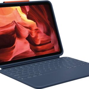 Logitech Rugged Combo 4 - Tastatur und Foliohülle - Apple Smart connector - Classic Blue - für Apple 10,9-inch iPad (10. Generation) (920-011192)