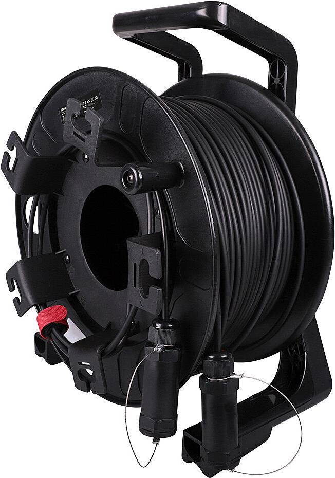 Lindy - Ultra High Speed - HDMI-Kabel - HDMI männlich zu HDMI männlich - 70,0m - Hybrid Kupfer/Kohlefaser - Schwarz - gepanzert, unterstützt 8K 60 Hz (7680 x 4320), unterstützt 4K 120 Hz (3840 x 2160), Active Optical Cable (AOC) (38532)