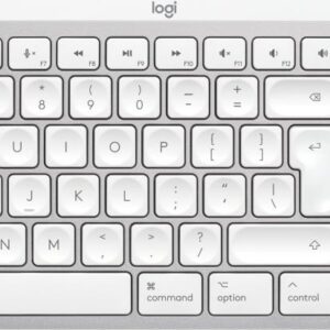 Logitech Master Series MX Keys S for Mac - Tastatur full size - hinterleuchtet - kabellos - Bluetooth LE - QWERTY - US International - Pale Gray (920-011638)