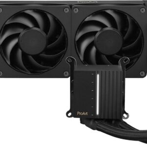ASUS ProArt LC 360 - Prozessor-Flüssigkeitskühlsystem - Kühlergröße: 360 mm - (für: LGA1700, LGA1200, AM4, AM5, LGA115x Socket) - Kupfer - 120 mm - Schwarz (90RC0120-M0UAY0)