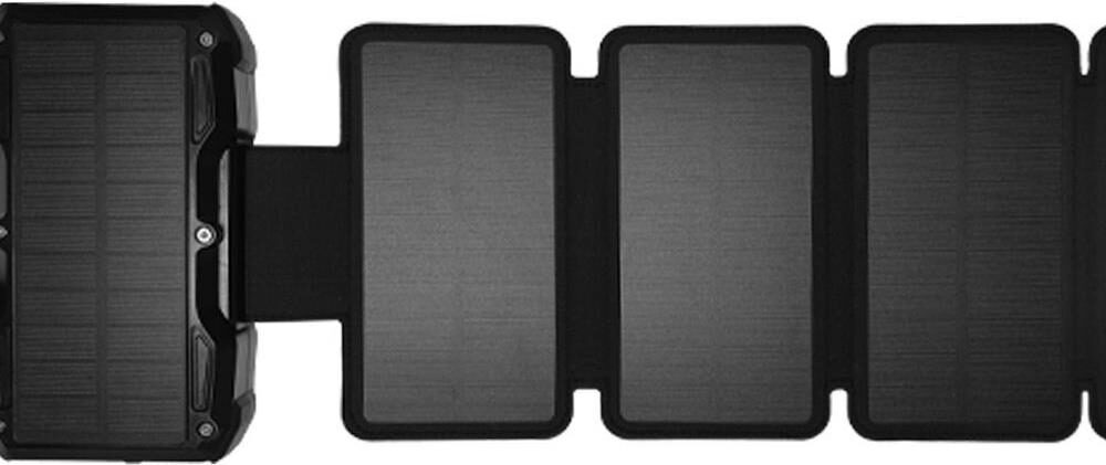 Sandberg Solar PowerBank - Kabelloses Ladepad / Solar-Powerbank - 5-Panel - 27000 mAh - 99,9 Wh - 22,5 Watt - 1,67 A - PD/PPS 3,3 - 2 Ausgabeanschlussstellen (USB, 24 pin USB-C) (421-06)