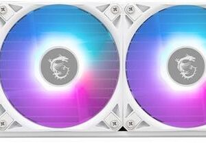 MSI MAG CORELIQUID I360 - Prozessor-Flüssigkeitskühlsystem - Kühlergröße: 360 mm - (für: LGA1150, LGA1151, LGA1155, LGA1156, LGA1200, LGA1700, AM4, AM5) - Kupfer - 120 mm - weiß (306-7ZW8A21-C24)