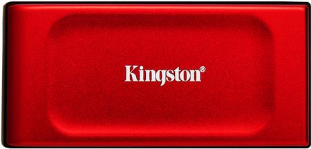 Kingston XS1000 - SSD - 2TB - extern (tragbar) - USB 3,2 Gen 2 (USB-C Steckverbinder) - Rot (SXS1000R/2000G)