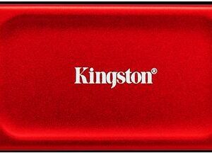Kingston XS1000 - SSD - 1TB - extern (tragbar) - USB 3,2 Gen 2 (USB-C Steckverbinder) - Rot (SXS1000R/1000G)