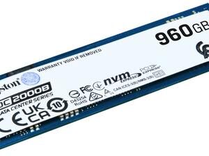 Kingston Data Center DC2000B - SSD - Enterprise - 960GB - intern - M.2 2280 - PCIe 4,0 x4 (NVMe) (SEDC2000BM8/960G)