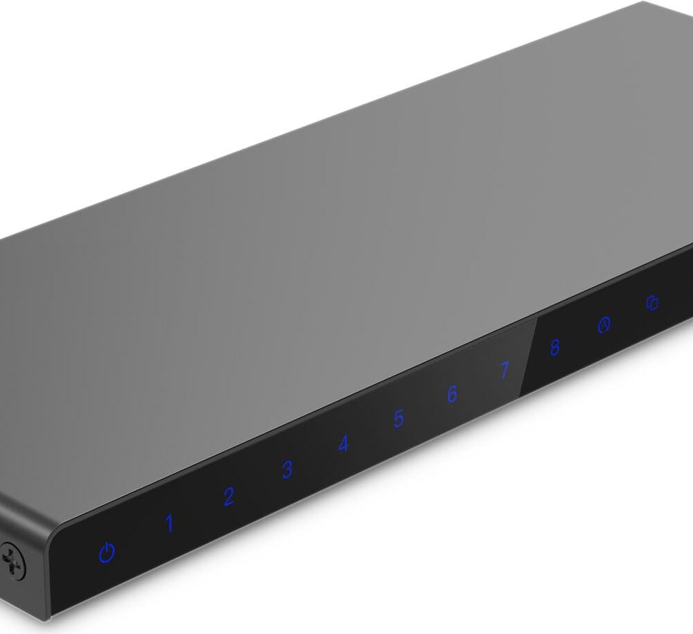 Digitus 4K HDMI Splitter - 1x8 - HDMI - 8x HDMI - 3840 x 2160 Pixel - Schwarz - Metall - 4K Ultra HD (DS-55338)
