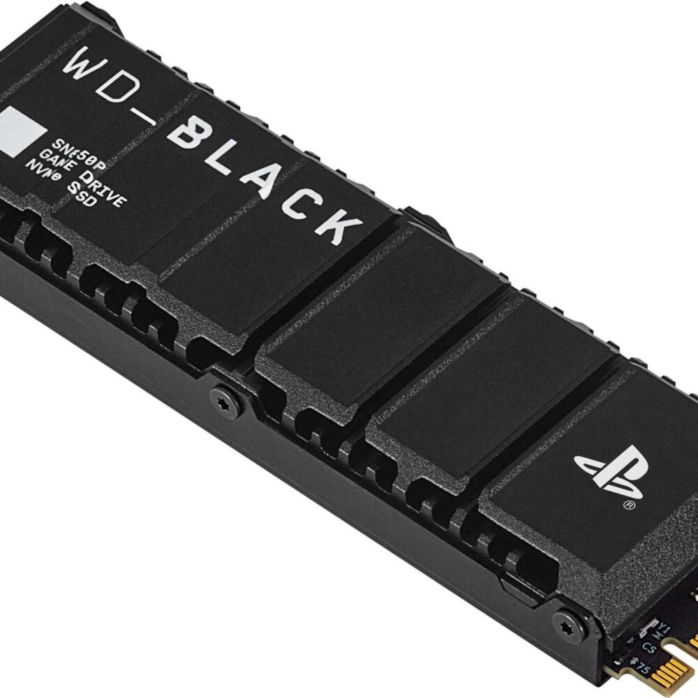 WD Black SN850P WDBBYV0080BNC-WRSN - Für PlayStation 5 - SSD - 8TB - intern - M.2 2280 - PCIe 4,0 x4 (NVMe) - integrierter Kühlkörper (WDBBYV0080BNC-WRSN)
