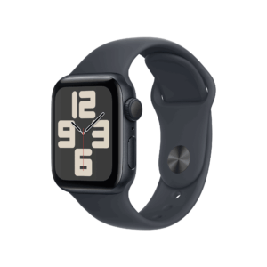 Apple Watch SE GPS 40mm Midnight Aluminium Case mit Midnight Sport Band - S/M (MXE73QF/A)