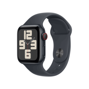 Apple Watch SE GPS + Cellular 40mm Midnight Aluminium Case mit Midnight Sport Band - S/M (MXGC3QF/A)