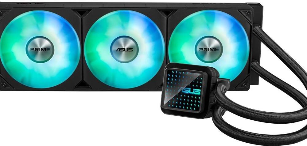 ASUS Prime LC 360 ARGB - Prozessor-Flüssigkeitskühlsystem - Kühlergröße: 360 mm - (für: LGA1700, LGA1200, LGA115x Socket, AM4, AM5, LGA1851) - Kupfer - 120 mm (90RC0101-B0EAY0)