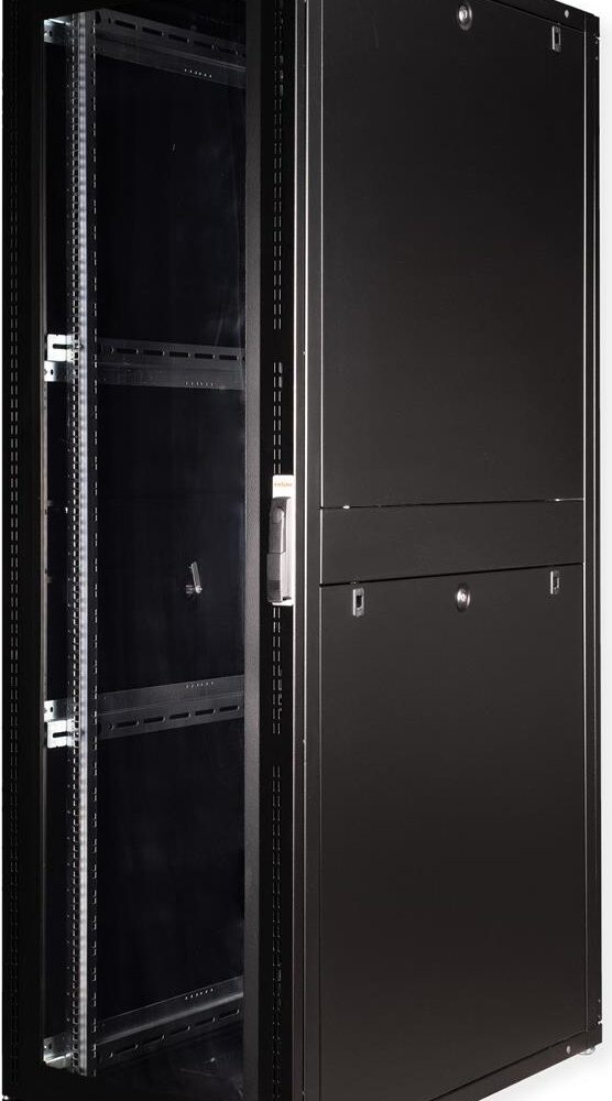 ROLINE 19 Zoll Serverschrank Pro 42 HE 600x1000 BxT schwarz Plexiglas (26.21.0162)