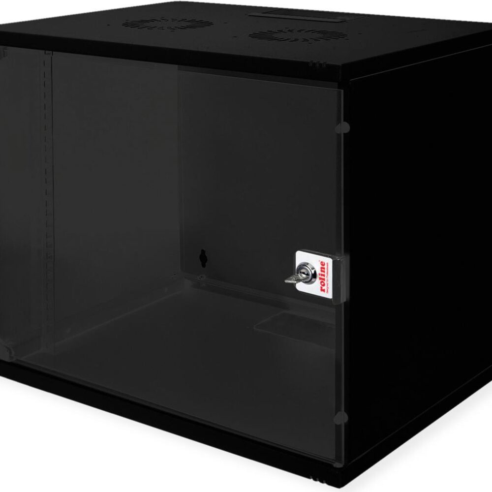 ROLINE 19 Zoll Wandgehäuse Basic 9 HE 540x400 BxT Bausatz schwarz - Wandgehäuse (26.21.0187)