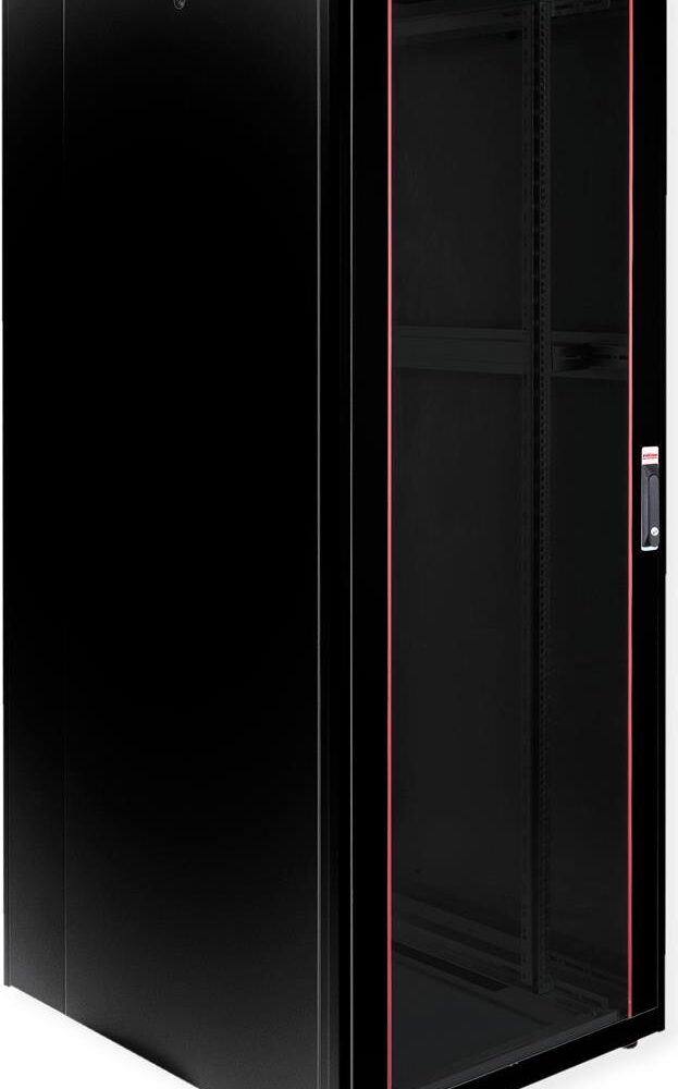 ROLINE 19 Zoll Netzwerkschrank Basic 42 800x1000 BxT Glastür schwarz (26.21.0213)