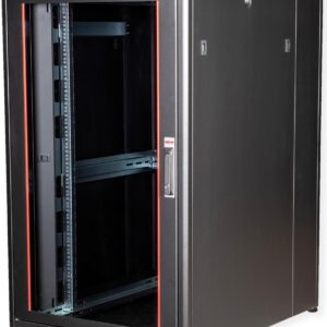 ROLINE 19 Zoll Netzwerkschrank Pro 26 HE 800x1000 BxT Glastür schwarz (26.21.0223)