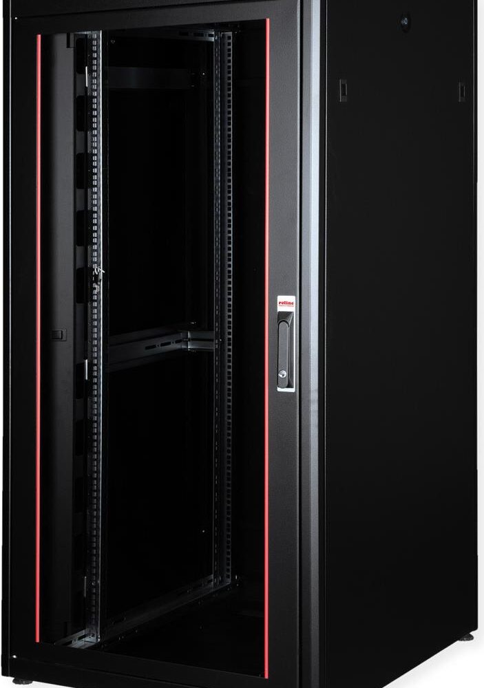 ROLINE 19 Zoll Netzwerkschrank Pro 32 HE 800x800 BxT Glastür schwarz (26.21.0227)