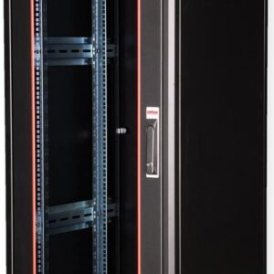 ROLINE 19 Zoll Netzwerkschrank Pro 47 HE 600x600 BxT Glastür schwarz (26.21.0237)