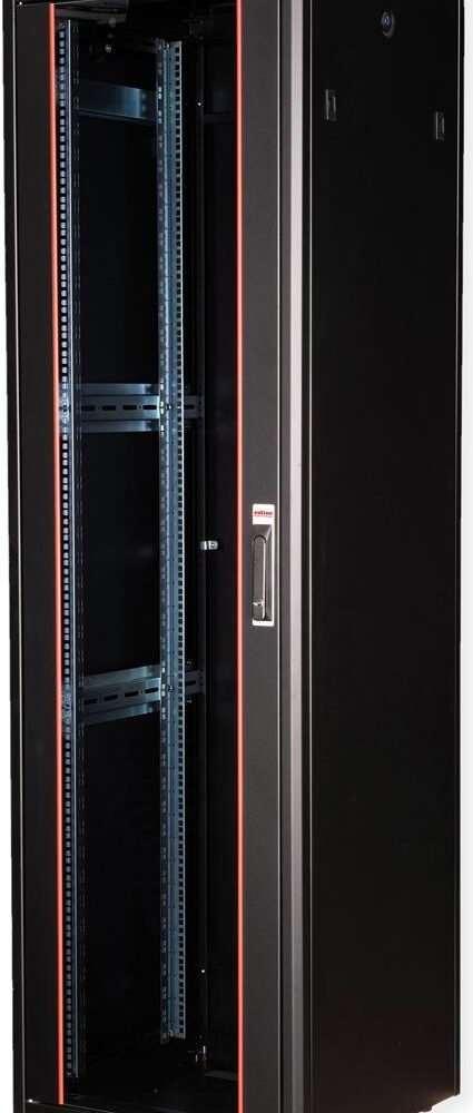 ROLINE 19 Zoll Netzwerkschrank Pro 47 HE 600x600 BxT Glastür schwarz (26.21.0237)