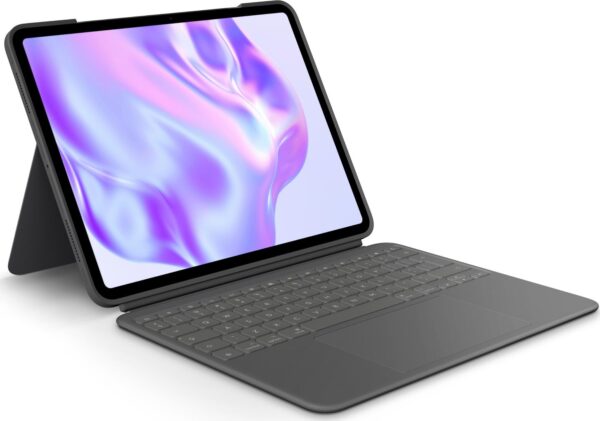 Logitech Combo Touch - Tastatur und Foliohülle - mit Trackpad - hinterleuchtet - Apple Smart connector - QWERTY - US International - Graphite - für Apple 13-inch iPad Pro M4 Wi-Fi, M4 Wi-Fi + Cellular (920-012833)