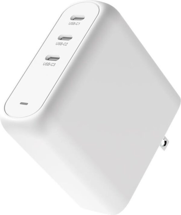Creative - Netzteil - 140 Watt - Power Delivery 3,1, Ultra Fast Charge, Apple 2,4A, QC 4,0+ - 3 Ausgabeanschlussstellen (24 pin USB-C) - weiß (51MZ0525AA000)