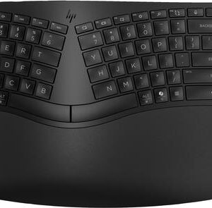 HP 965 - Tastatur-und-Tastenfeld-Set - kompakte Größe, 2-Zonen-Layout, separater Ziffernblock, kurzer Tastenhub, Multi-Device - Bluetooth - Deutsch - Schwarz (7E756AA#ABD)