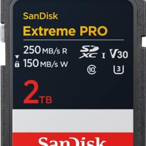 SanDisk Extreme Pro - Flash-Speicherkarte - 2TB - Video Class V30 / UHS-I U3 / Class10 - SDXC UHS-I (SDSDXXD-2T00-GN4IN)