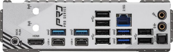 ASRock X870 Pro RS - Motherboard - ATX - Socket AM5 - AMD X870 Chipsatz - USB4, USB 3,2 Gen 1, USB-C 3,2 Gen 2x2 - 2,5 Gigabit LAN - Onboard-Grafik (CPU erforderlich) - HD Audio (8-Kanal) (90-MXBPZ0-A0UAYZ)