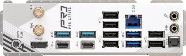 ASRock X870 Pro RS WiFi - Motherboard - ATX - Socket AM5 - AMD X870 Chipsatz - USB4, USB 3,2 Gen 1, USB-C 3,2 Gen 2x2 - 2,5 Gigabit LAN, Wi-Fi 7, Bluetooth - Onboard-Grafik (CPU erforderlich) - HD Audio (8-Kanal) (90-MXBQ00-A0UAYZ)