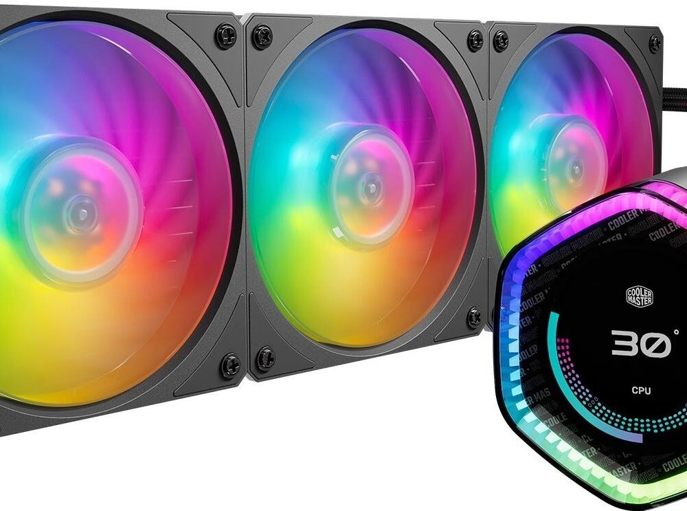 Cooler Master MasterLiquid 360 ION - Prozessor-Flüssigkeitskühlsystem - Kühlergröße: 360 mm - (für: LGA1156, LGA1155, LGA1150, LGA1151, AM4, LGA1200, LGA1700, AM5) - 120 mm - Schwarz (MLY-D36M-A24PZ-R1)