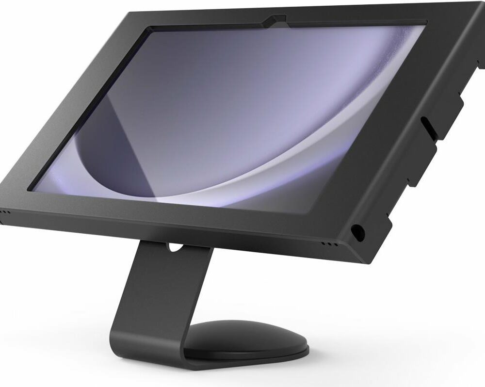Compulocks Surface GO 1-4 Gen Apex Enclosure Core Stand Black - Aufstellung - freiliegende Front-/Rückkamera und Sensoren - für Tablett - verriegelbar - Metallrahmen - Schwarz - für Microsoft Surface Go, Go 2, Go 3, Go 4 for Business (111B510APXB)