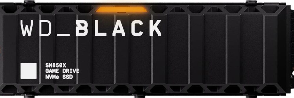 WD WD_BLACK SN850X WDS800T2XHE - SSD - verschlüsselt - 8TB - intern - M.2 2280 - PCIe 4,0 x4 (NVMe) - TCG Opal Encryption 2,01 - integrierter Kühlkörper (WDS800T2XHE)