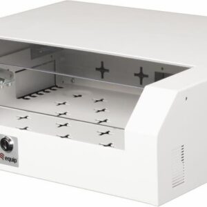 Equip Slim Flex 19' Schrank - 5HE - RAL7035 Grau - Wandmontiertes Regal - 2U/3U - 30 kg - Sperrschloss - Ablageschienen - 8,5 kg (ESF-05-G)