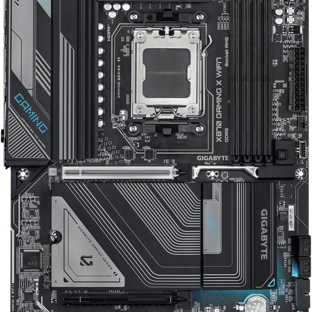 Gigabyte X870 GAMING X WIFI7 - Motherboard - ATX - Socket AM5 - AMD X870 Chipsatz - USB-C 3,2 Gen 2x2, USB4, USB 3,2 Gen 1, USB 3,2 Gen 2 - 2,5 Gigabit LAN, Bluetooth, Wi-Fi 7 - Onboard-Grafik (CPU erforderlich) - HD Audio (8-Kanal) (X870 GAMING X WIFI7)