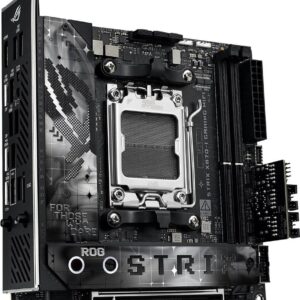 ASUS ROG STRIX X870-I GAMING WIFI - Motherboard - Mini-ITX - Socket AM5 - AMD X870 Chipsatz - USB4, USB 3,2 Gen 2, USB-C 3,2 Gen2, USB 3,2 Gen 1 - Wi-Fi 7, Bluetooth, 2,5 Gigabit LAN - Onboard-Grafik (CPU erforderlich) - HD Audio (8-Kanal) (90MB1IW0-M0EAY0)