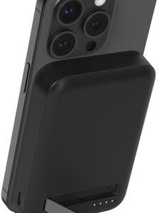 Belkin - Induktive Power Bank - magnetisch mit Qi2 - 8000 mAh - 15 Watt - Fast Charge (24 pin USB-C) - auf Kabel: USB-C - Schwarz (BPD007BTBK)