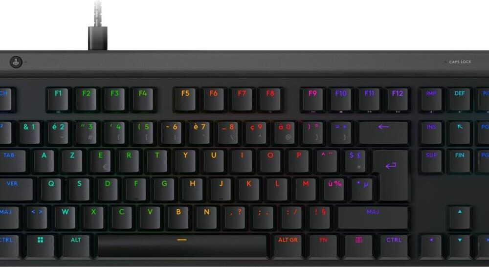Logitech G G515 - Tastatur - TKL - Hintergrundbeleuchtung - USB - AZERTY - Französisch - Tastenschalter: GL Tactile - Schwarz (920-012880)