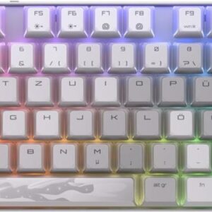 CHERRY MX 8,2 - XAGA Edition - Tastatur - 80% - TKL - Hintergrundbeleuchtung - kabellos - Bluetooth 5,2, 2,4 GHz, USB-C - QWERTZ - Deutsch - Tastenschalter: CHERRY MX2A Blue - weiß (G80-3882SJADE-0)