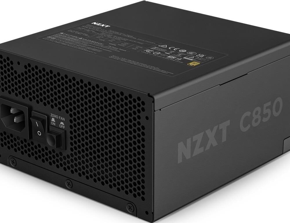 NZXT C-Series C850 - Netzteil (intern) - ATX12V 3,1 - EPS12V 2,92 - 80 PLUS Gold - Wechselstrom 100-240 V - 850 Watt - aktive PFC - Europa - mattschwarz (PA-8G2BB-EU)