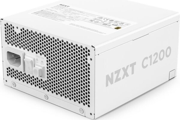 NZXT C-Series C1200 - Netzteil (intern) - ATX12V 3,1 - EPS12V 2,92 - 80 PLUS Gold - Wechselstrom 100-240 V - 1200 Watt - aktive PFC - Europa - Mattes Weiß (PA-2G2BW-EU)