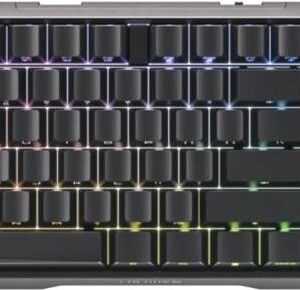 CHERRY XTRFY MX 3,0S - Tastatur - 100% - full size - Hintergrundbeleuchtung - kabellos - USB, 2,4 GHz, Bluetooth 5,2 - QWERTZ - Deutsch - Tastenschalter: CHERRY MX2A Red - Schwarz (G80-3872LJBDE-2)