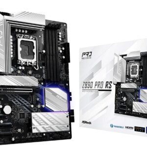 ASRock Z890 Pro RS - Motherboard - ATX - LGA1851-Sockel - Z890 Chipsatz - USB4, USB 3,2 Gen 2x2, USB 3,2 Gen 2, USB 3,2 Gen 1 - Onboard-Grafik (CPU erforderlich) - HD Audio (8-Kanal) (90-MXBP10-A0UAYZ)