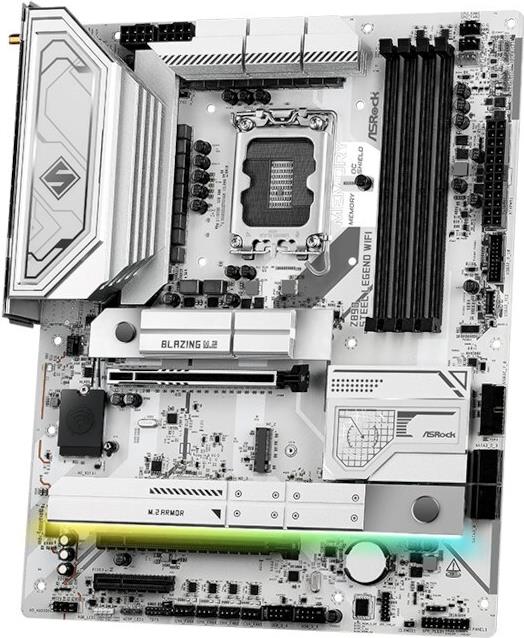 ASRock Z890 STEEL LEGENd WiFi - Motherboard - ATX - LGA1851-Sockel - Z890 Chipsatz - USB4, USB-C 3,2 Gen 2x2, USB 3,2 Gen 1, USB 3,2 Gen 2 - 2,5 Gigabit LAN - Onboard-Grafik (CPU erforderlich) - HD Audio (8-Kanal) (90-MXBPF0-A0UAYZ)