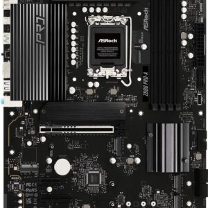 ASRock Z890 Pro-A - Motherboard - ATX - LGA1851-Sockel - Z890 Chipsatz - USB4, USB-C 3,2 Gen 2x2, USB 3,2 Gen 1, USB 3,2 Gen 2 - 2,5 Gigabit LAN - Onboard-Grafik (CPU erforderlich) - HD Audio (8-Kanal) (90-MXBP50-A0UAYZ)