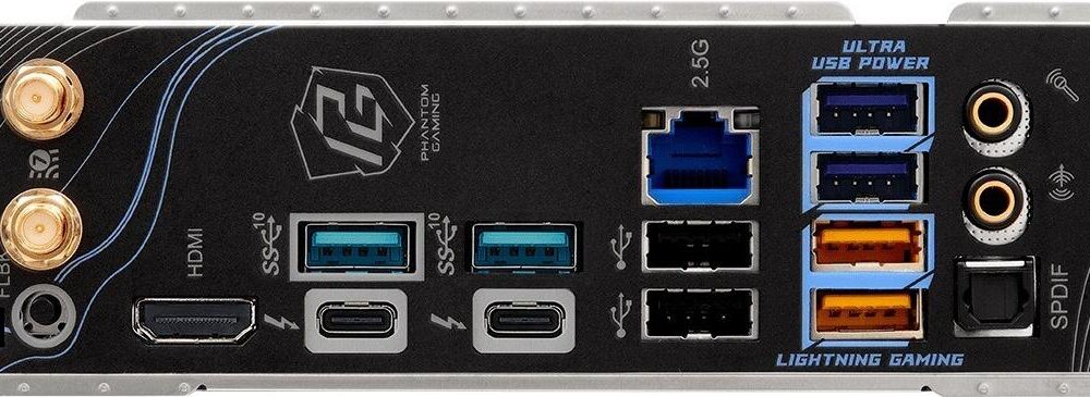 ASRock Phantom Gaming Z890 RIPTIDE WIFi - Motherboard - ATX - LGA1851-Sockel - Z890 Chipsatz - USB4, USB 3,2 Gen 2, USB 3,2 Gen 1 - Wi-Fi 7, 2,5 Gigabit LAN - Onboard-Grafik (CPU erforderlich) - HD Audio (8-Kanal) (90-MXBPB0-A0UAYZ)