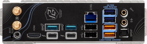 ASRock Phantom Gaming Z890 RIPTIDE WIFi - Motherboard - ATX - LGA1851-Sockel - Z890 Chipsatz - USB4, USB 3,2 Gen 2, USB 3,2 Gen 1 - Wi-Fi 7, 2,5 Gigabit LAN - Onboard-Grafik (CPU erforderlich) - HD Audio (8-Kanal) (90-MXBPB0-A0UAYZ)