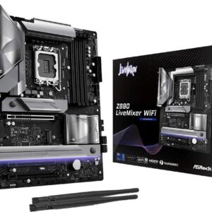 ASRock Z890 LiveMixer WiFi - Motherboard - ATX - LGA1851-Sockel - Z890 Chipsatz - USB4, USB 3,2 Gen 2x2, USB 3,2 Gen 2, USB 3,2 Gen 1 - 2,5 Gigabit LAN, Wi-Fi 7, Bluetooth - Onboard-Grafik (CPU erforderlich) - HD Audio (8-Kanal) (90-MXBPE0-A0UAYZ)